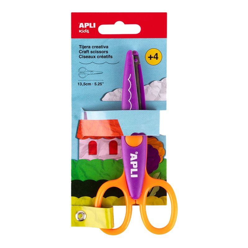 Kreativní nůžky APLI 13,5cm s obloučky