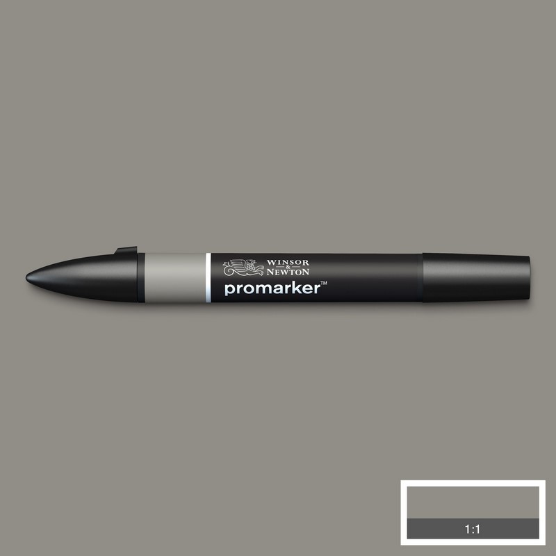 Lihová fixa WINSOR & NEWTON Promarker Fine & Chisel, COOL GREY 4 (CG4)