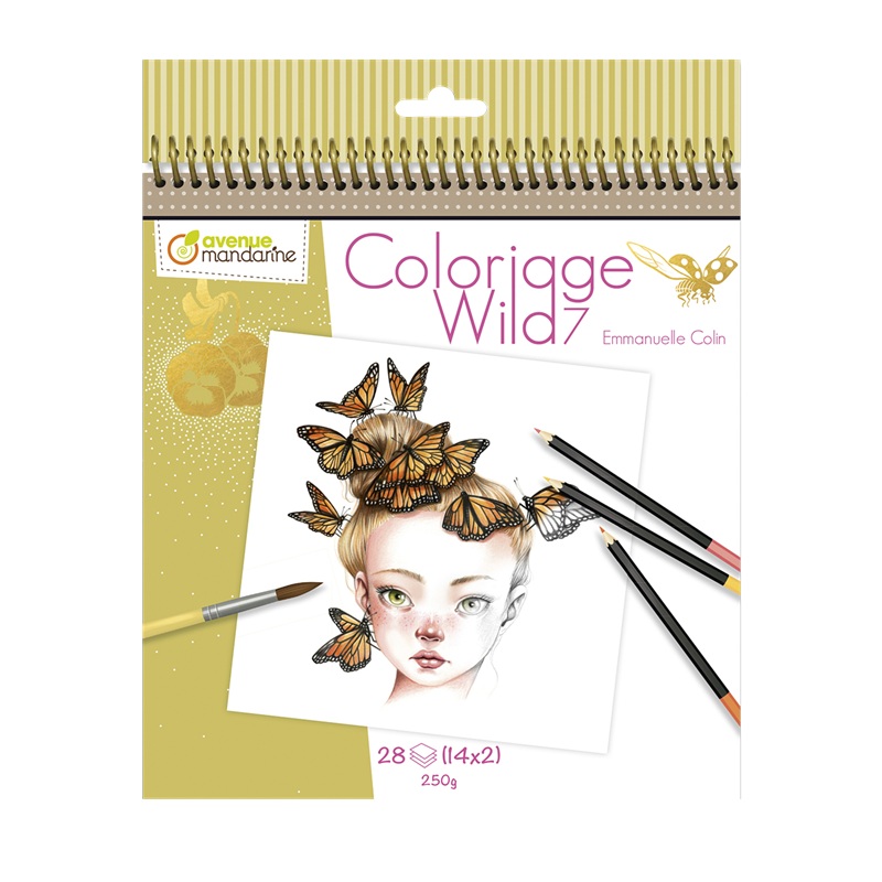 Omalovánky AVENUE MANDARINE Wild, typ 7