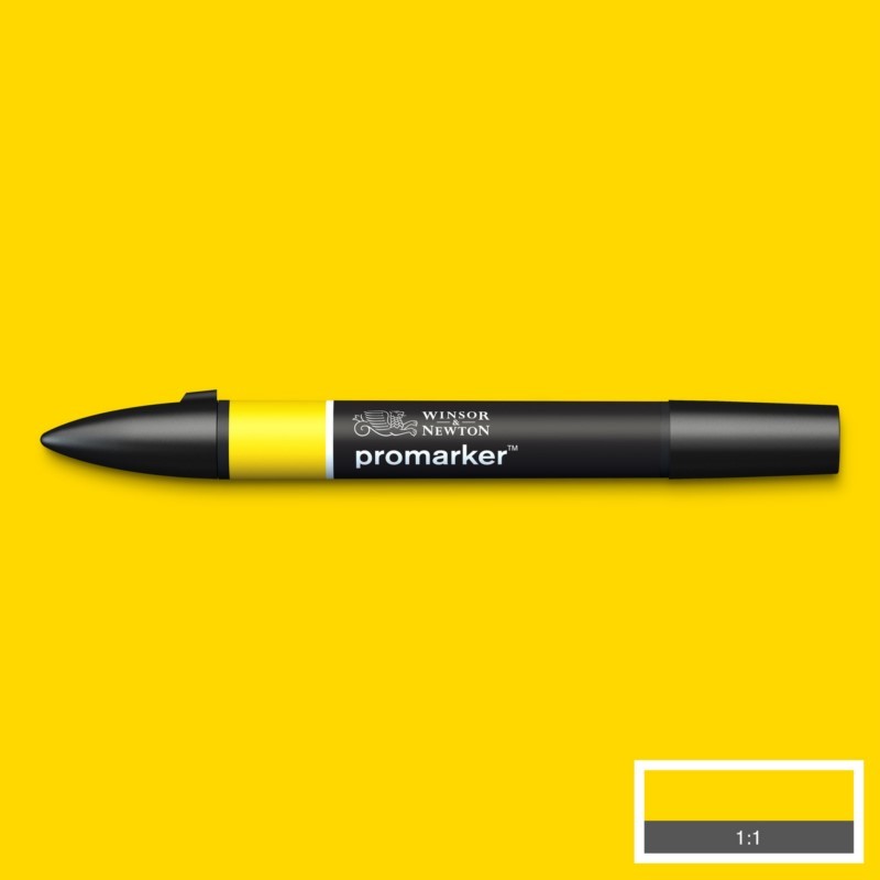 Lihová fixa WINSOR & NEWTON Promarker Fine & Chisel, CANARY (Y367)
