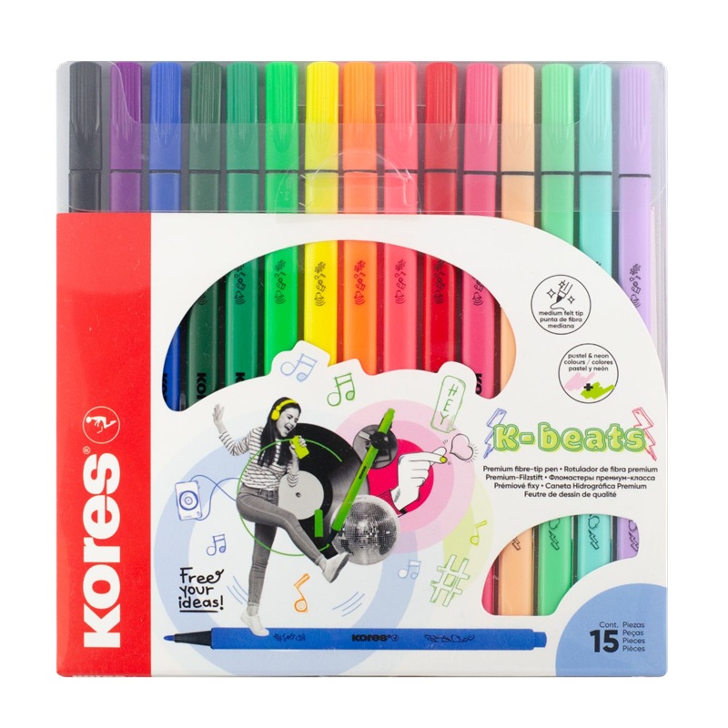 KORES fixy K-Beats, 15ks