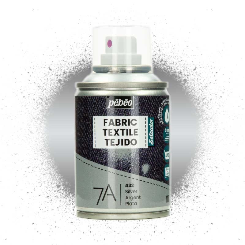 PEBEO Setacolor sprej na textil 7A 100ml, Silver 32