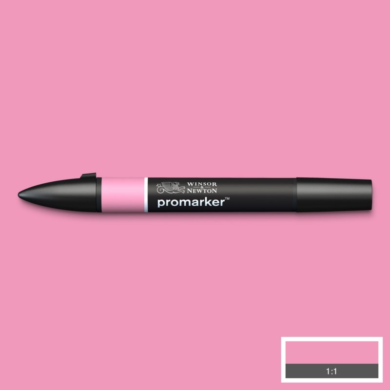 Lihová fixa WINSOR & NEWTON Promarker Fine & Chisel, ROSE PINK (M727)