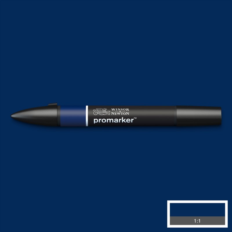 Lihová fixa WINSOR & NEWTON Promarker Fine & Chisel, INDIGO BLUE (V234)