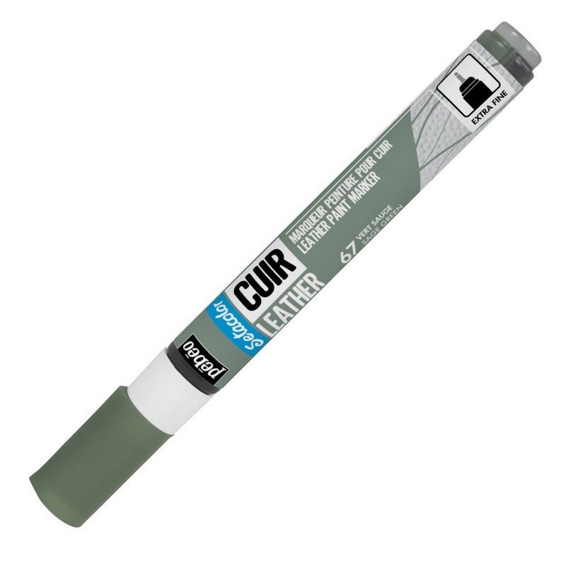 Fixa na kůži PEBEO Leather 0,7 mm, Sage Green (67)