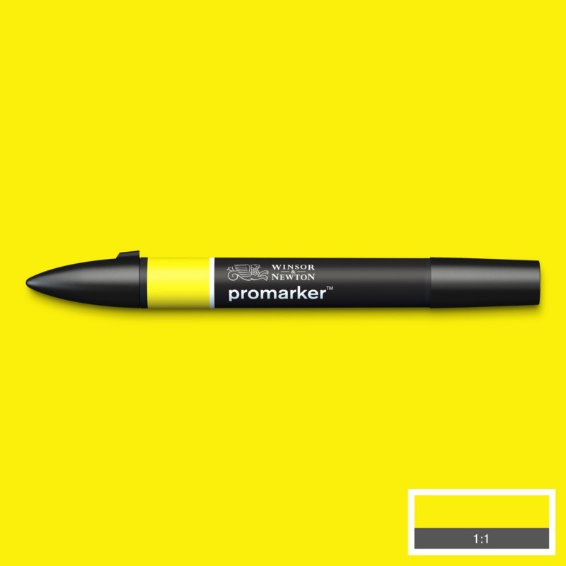 Lihová fixa WINSOR & NEWTON Promarker Fine & Chisel, YELLOW (Y657)