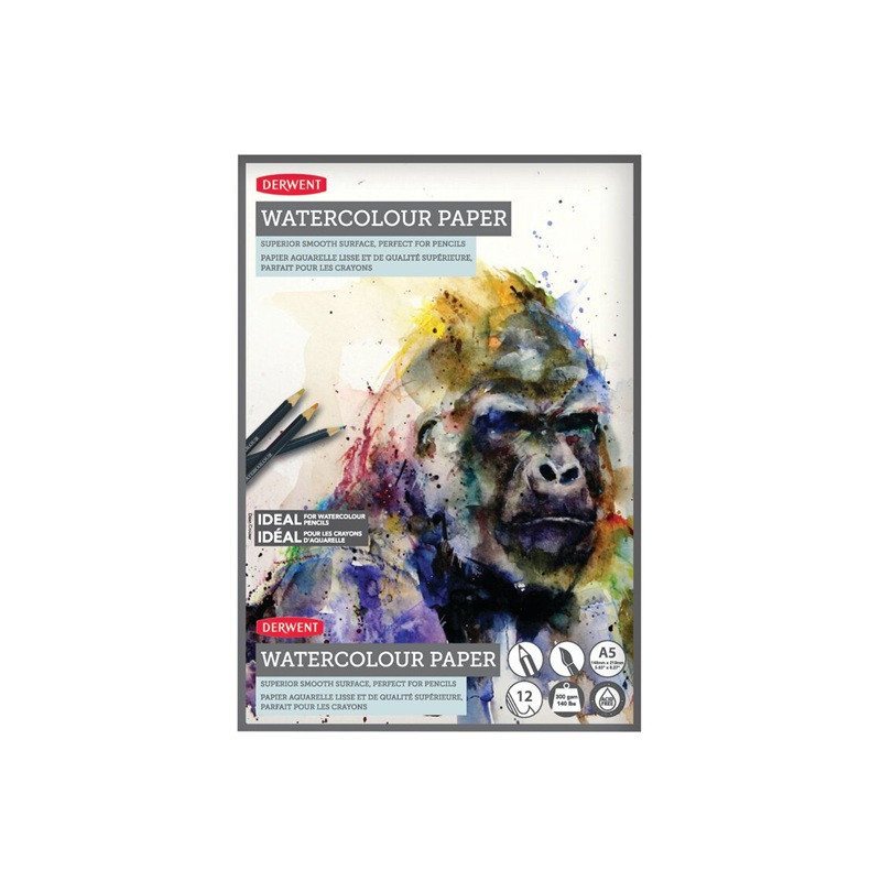 Blok DERWENT Watercolour, A5 12 listů