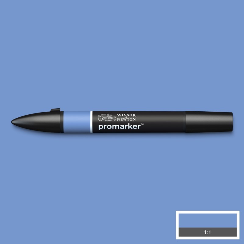 Lihová fixa WINSOR & NEWTON Promarker Fine & Chisel, COBALT LIGHT BLUE (B637)