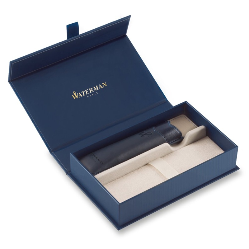Dárková krabička WATERMAN s modrým PU pouzdrem