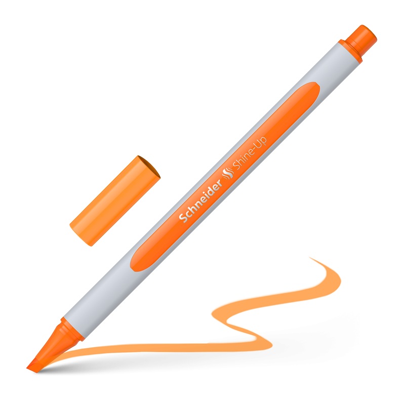Zvýrazňovač SCHNEIDER Shine-Up, oranžový