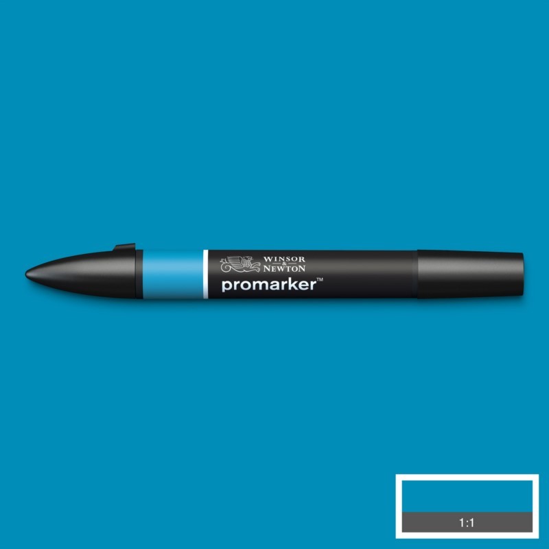 Lihová fixa WINSOR & NEWTON Promarker Fine & Chisel, AEGEAN (B146)