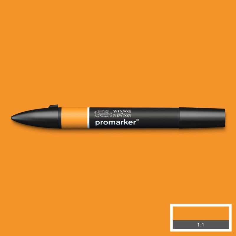 Lihová fixa WINSOR & NEWTON Promarker Fine & Chisel, AMBER (O567)