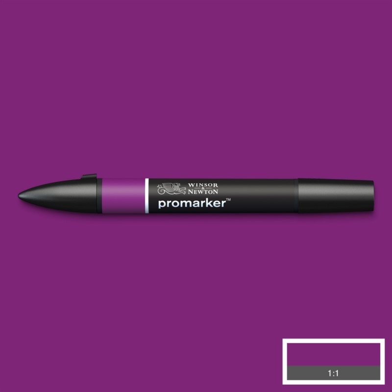Lihová fixa WINSOR & NEWTON Promarker Fine & Chisel, PLUM (V735)
