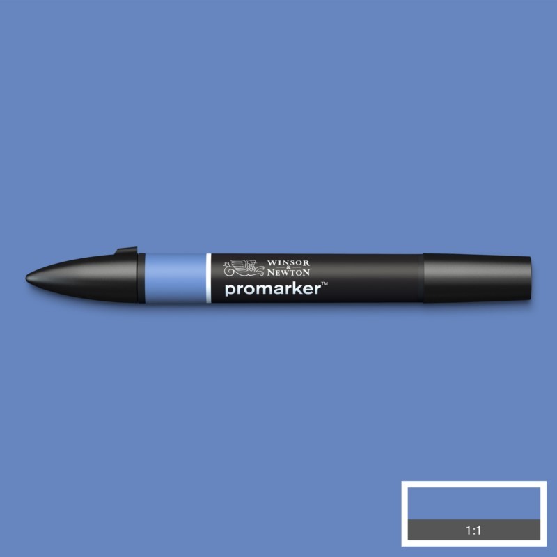 Lihová fixa WINSOR & NEWTON Promarker Fine & Chisel, CHINA BLUE (B736)