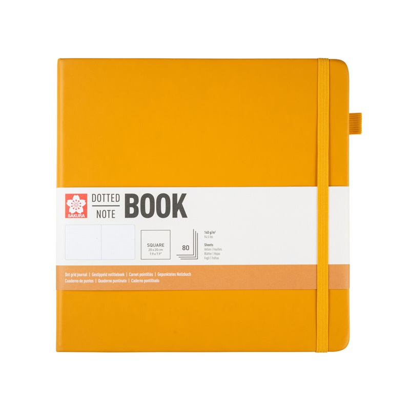 Skicář SAKURA tečkovaný 20x20cm Japanese Kerrie, 80 listů