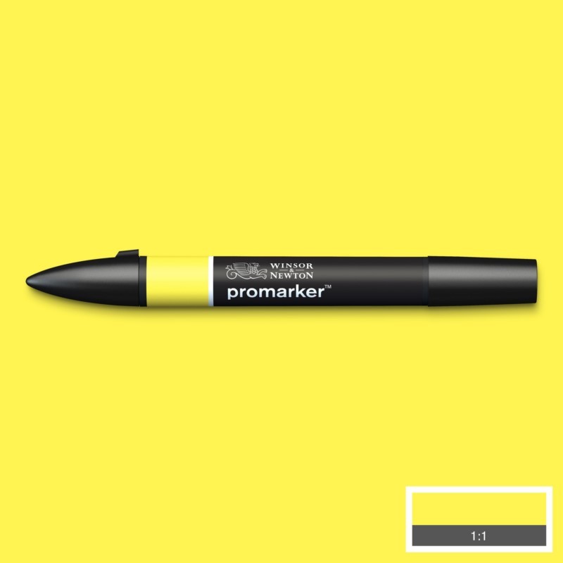 Lihová fixa WINSOR & NEWTON Promarker Fine & Chisel, LEMON (Y747)