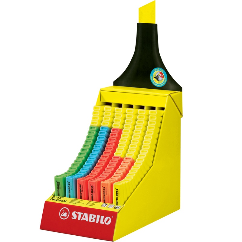 Zvýrazňovač STABILO BOSS ORIGINAL, 120ks ve stojánku