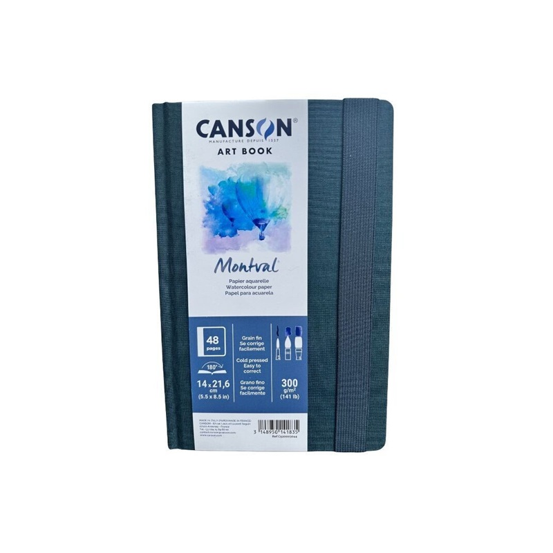 Skicář CANSON Montval Aquarelle ART BOOK A5, 24 listů 300g