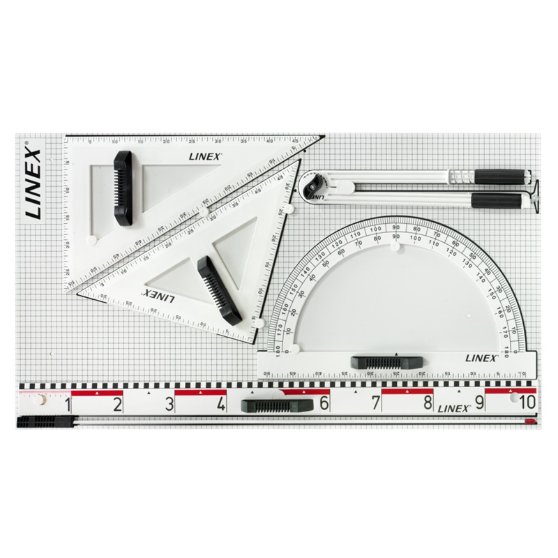 Rýsovací magnetická sada na tabule LINEX Profi 6ks