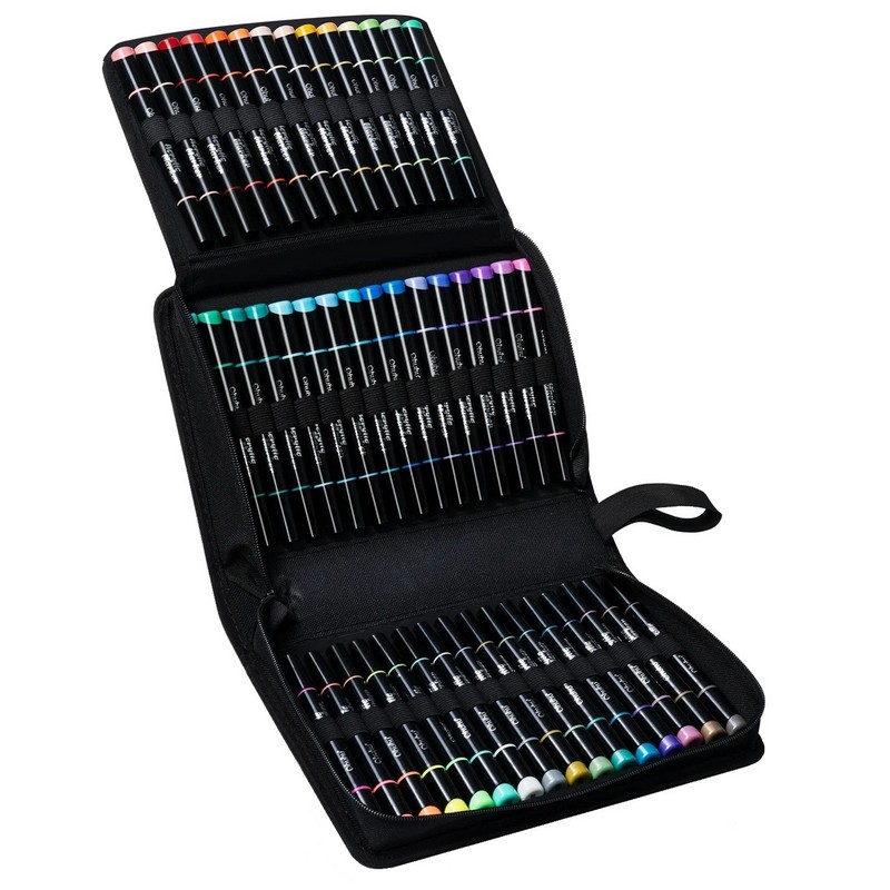 Akrylové fixy OHUHU Acrylic, 60ks v penále