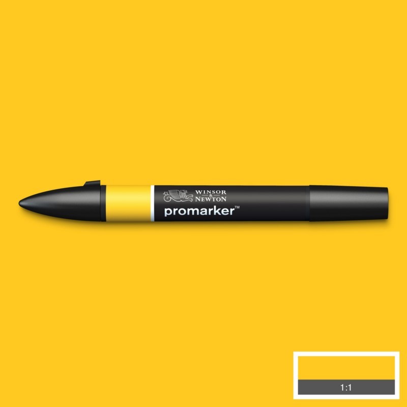 Lihová fixa WINSOR & NEWTON Promarker Fine & Chisel, SUNFLOWER (Y156)
