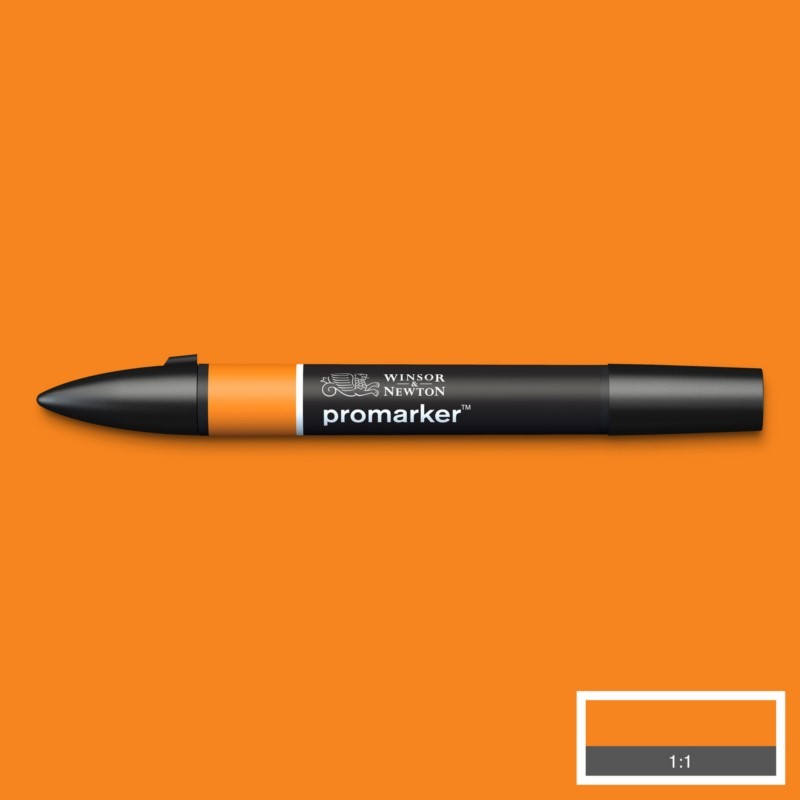 Lihová fixa WINSOR & NEWTON Promarker Fine & Chisel, PUMPKIN (O467)