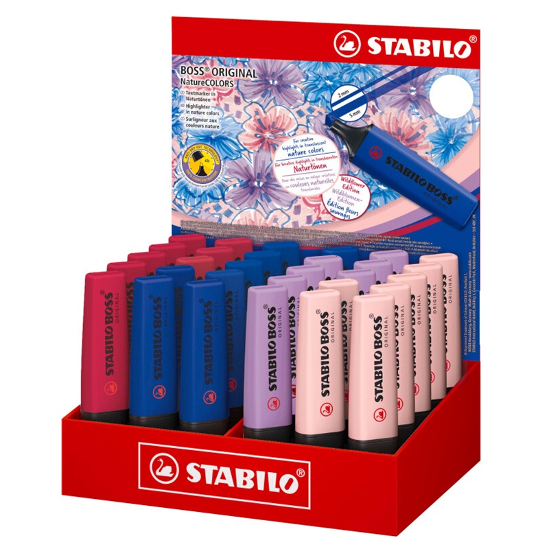 Zvýrazňovač STABILO BOSS ORIGINAL, nature 30ks ve stojánku
