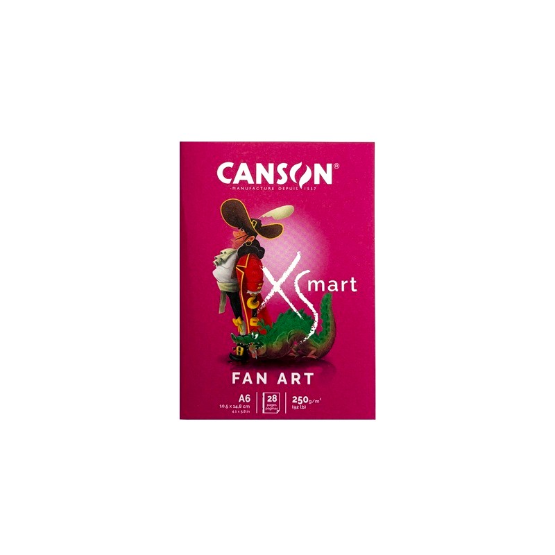 Sešit CANSON XSmart Fan Art A6, 28 listů 250g