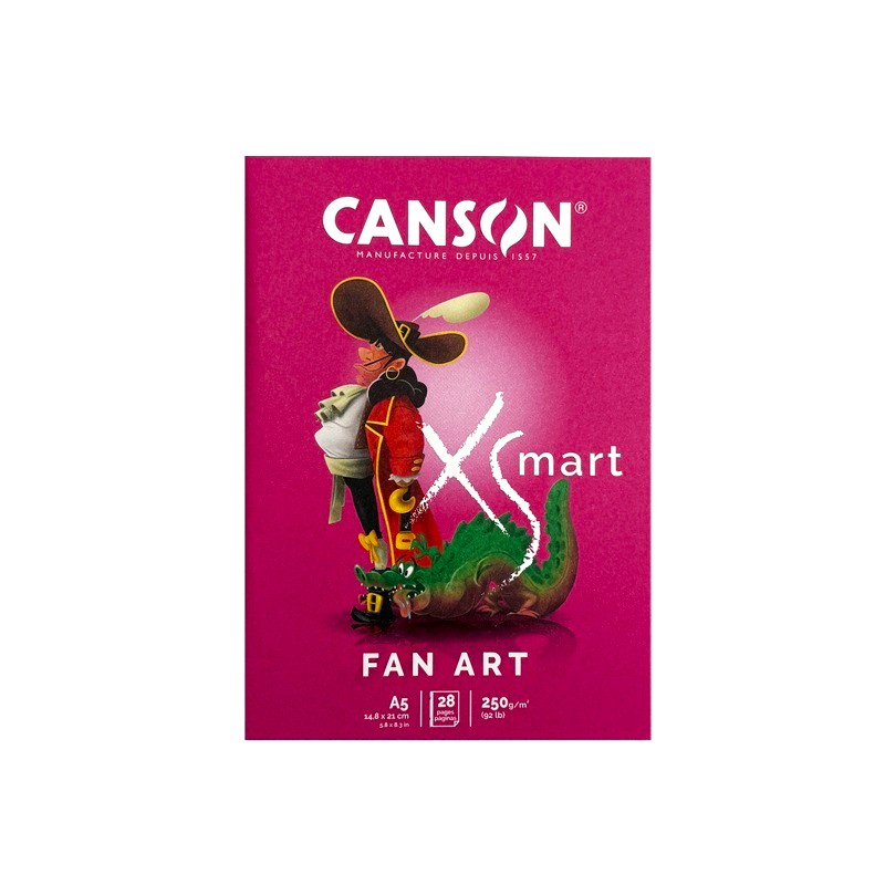 Sešit CANSON XSmart Fan Art A5, 28 listů 250 g