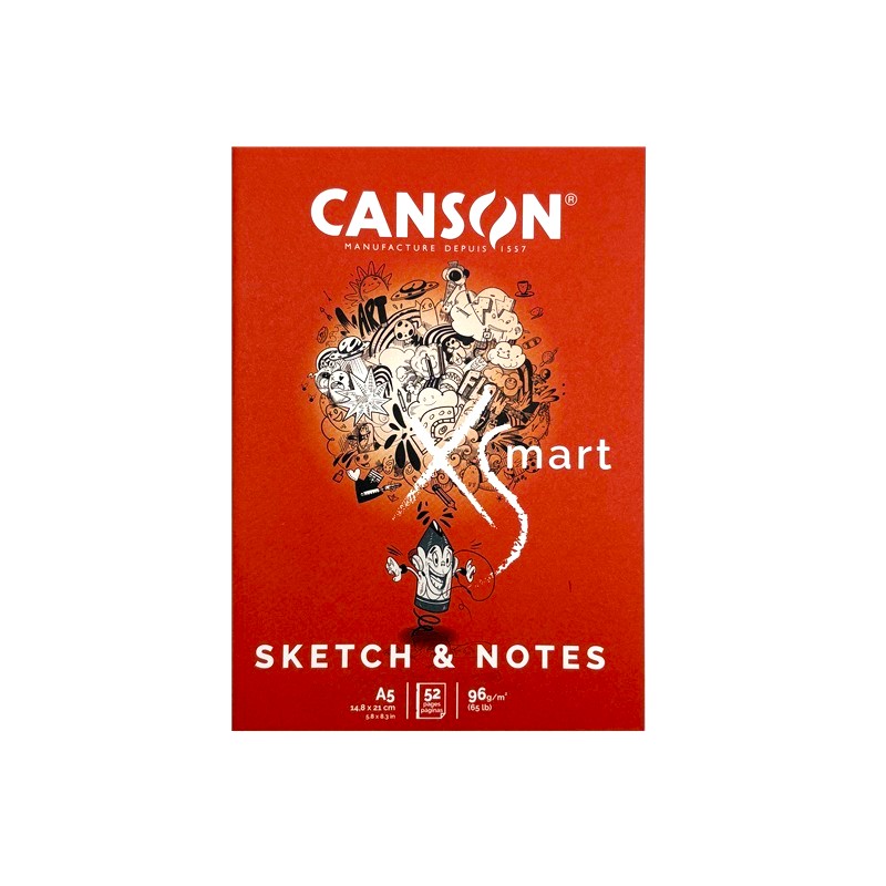 Sešit CANSON XSmart Sketch & Notes A5, 52 listů 96g