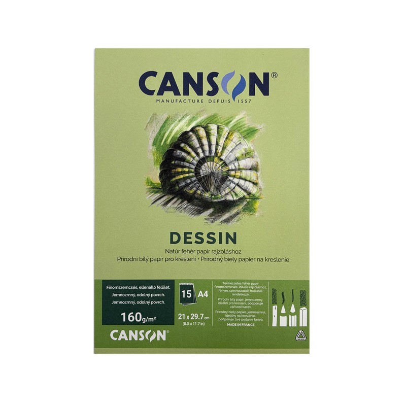 Blok CANSON Student Dessin A4, 15 listů 160g