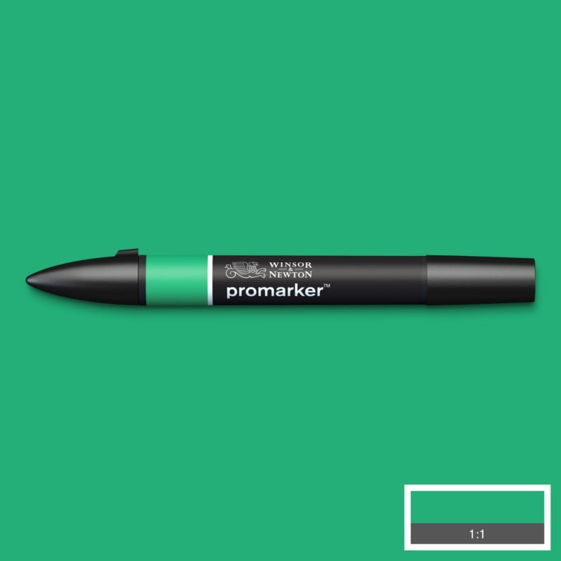 Lihová fixa WINSOR & NEWTON Promarker Fine & Chisel, EMERALD (G657)