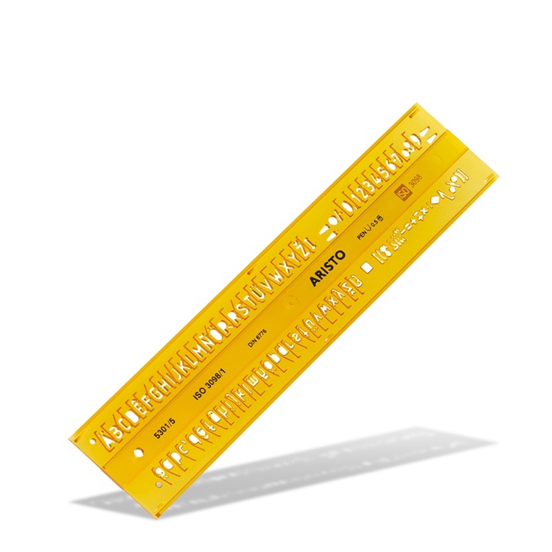 Šablona ARISTO písmenová ISO 5mm