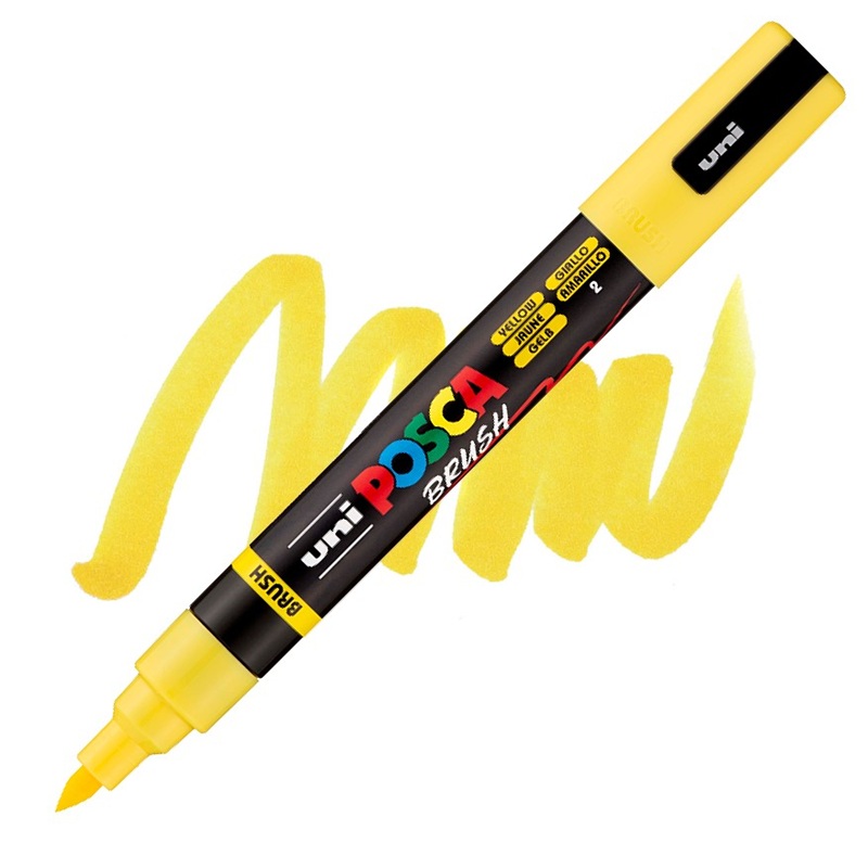 Akrylová fixa UNI POSCA 5BR, žlutá (2)
