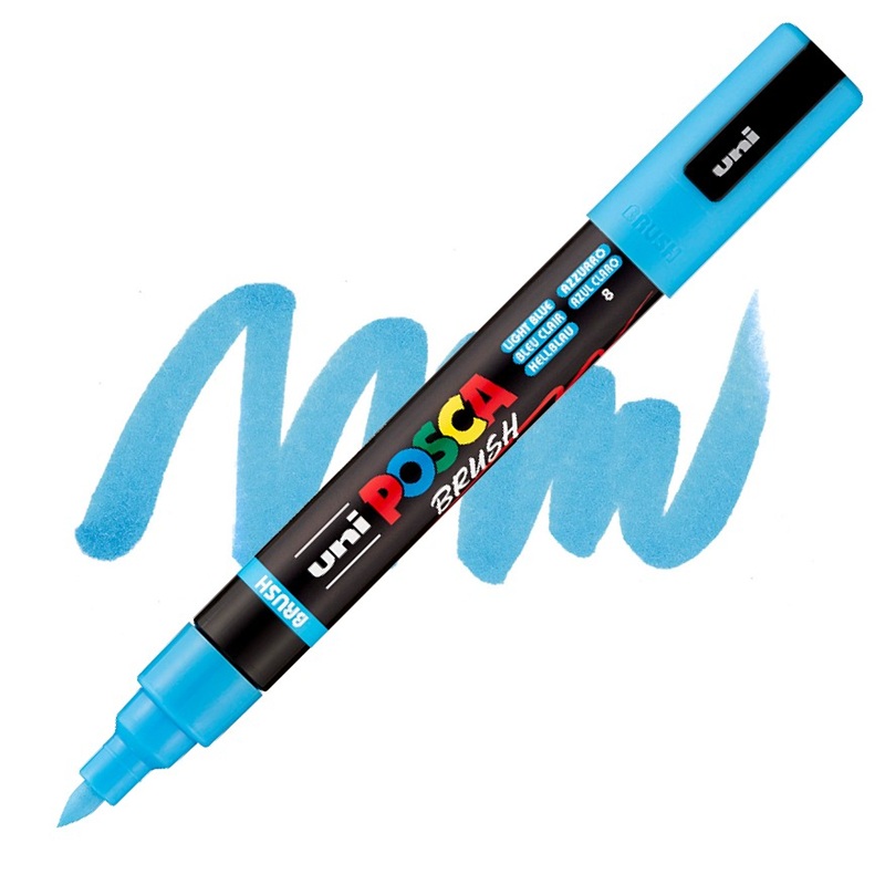 Akrylová fixa UNI POSCA 5BR, světle modrá (8)