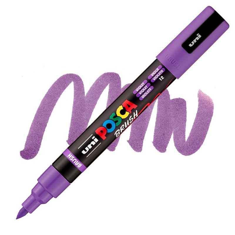 Akrylová fixa UNI POSCA 5BR, fialová (12)