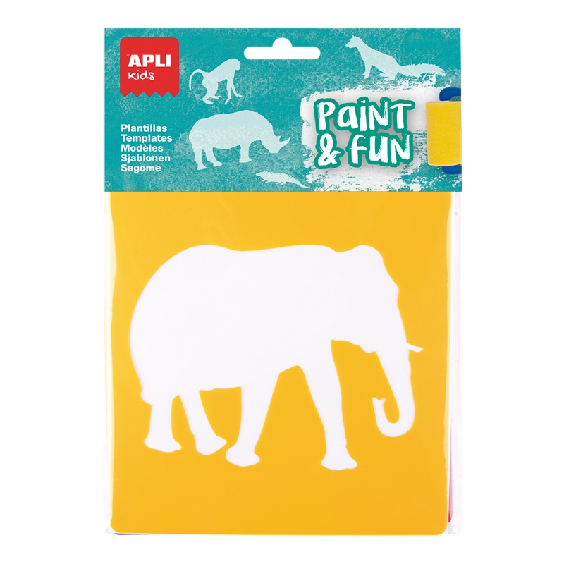 Kreslicí šablony APLI 6ks, Džungle