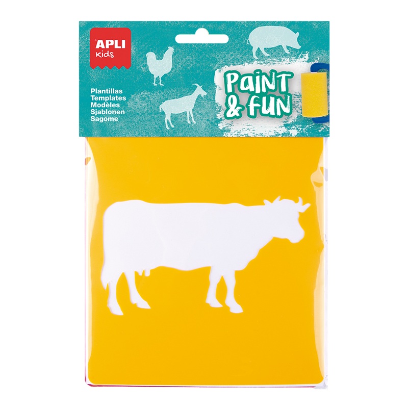 Kreslicí šablony APLI 6ks, Farma