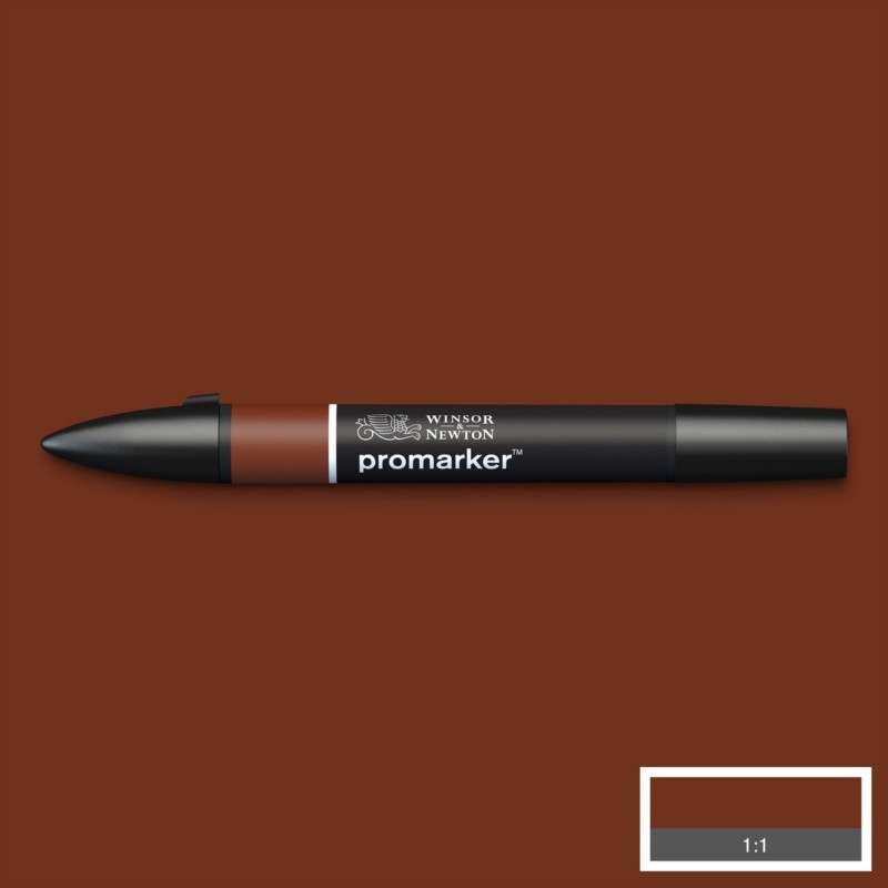 Lihová fixa WINSOR & NEWTON Promarker Fine & Chisel, WALNUT (O124)