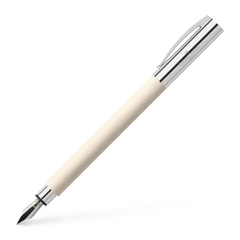 FABER-CASTELL plnicí pero Ambition Precious Resin White "M"