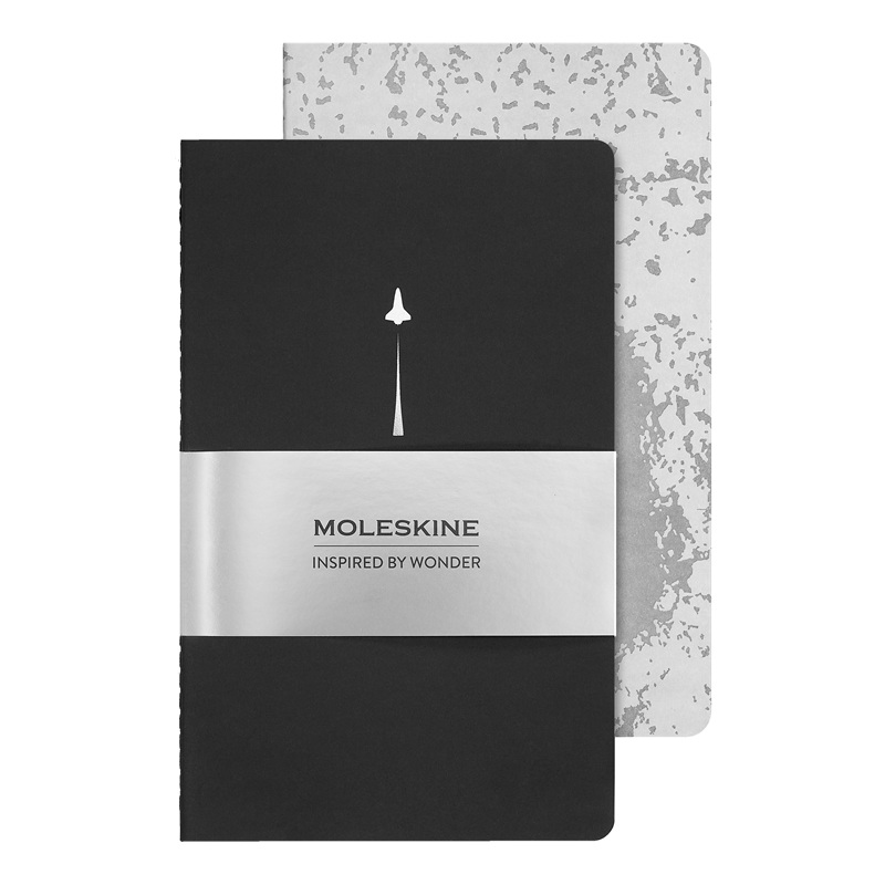 Sešity MOLESKINE 2ks Volant NASA čisté L