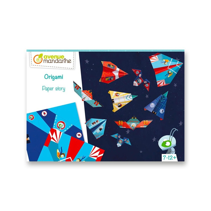 Barevné papíry AVENUE MANDARINE Origami Paper Story Vesmír, 15x15cm, 70g, 40 listů