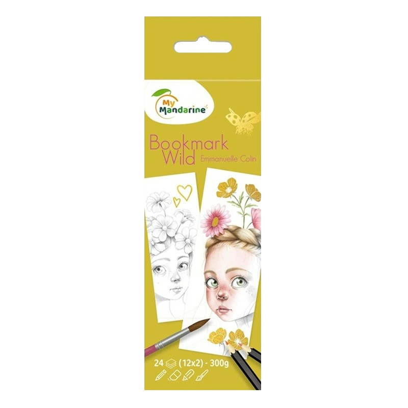 Omalovánky AVENUE MANDARINE jako záložky do knihy, WIld