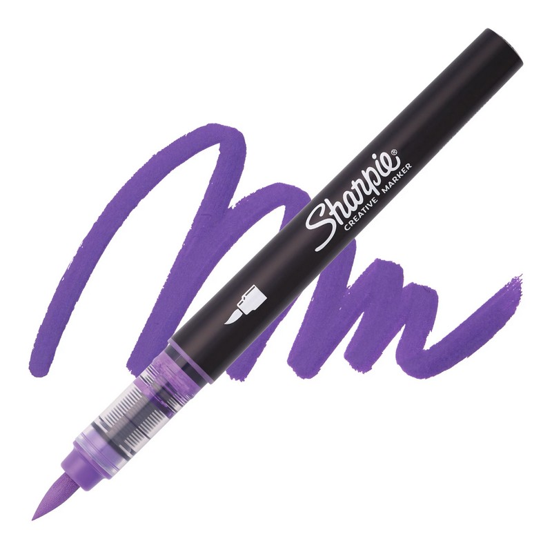 Akrylová fixa SHARPIE štětcová, fialová