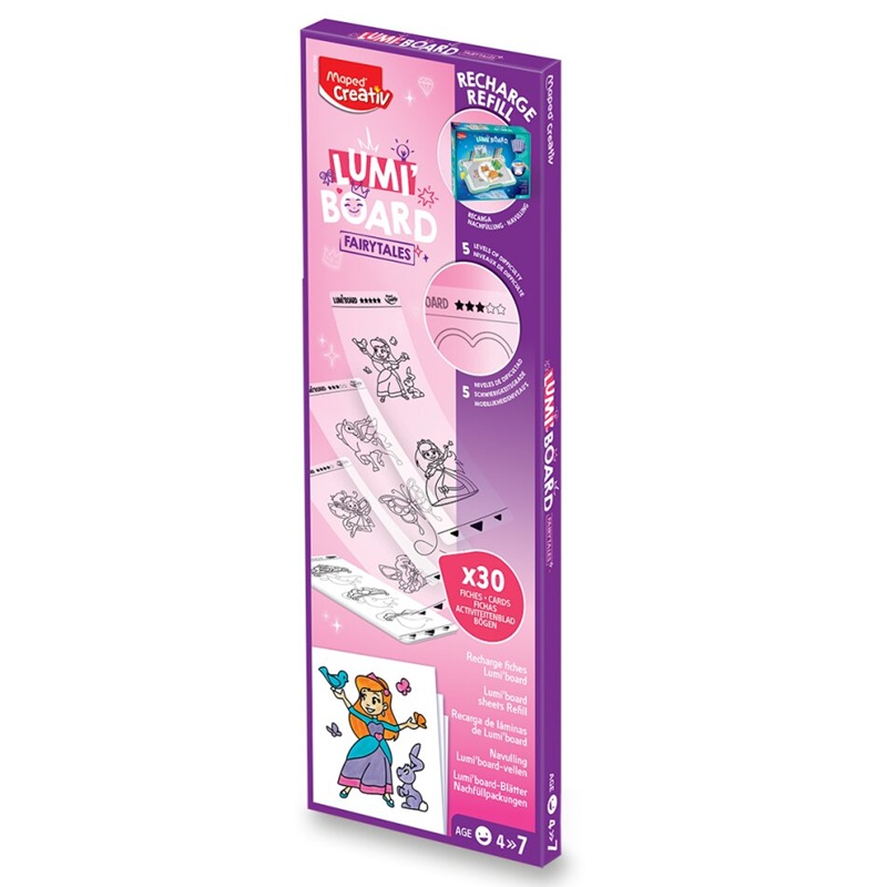 Náhradní šablony pro MAPED CREATIV Lumi Board, Pohádka