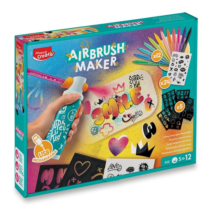 Sada fix na airbrush MAPED CREATIV AirBrush Maker, 25ks