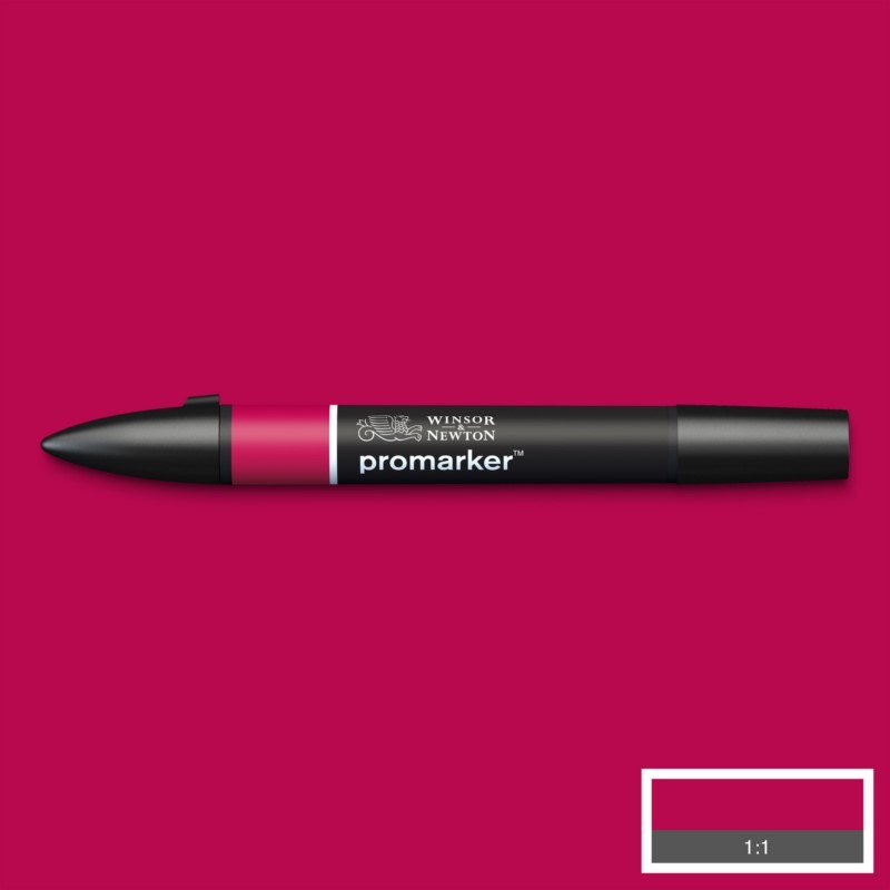 Lihová fixa WINSOR & NEWTON Promarker Fine & Chisel, CARDINAL RED (R244)