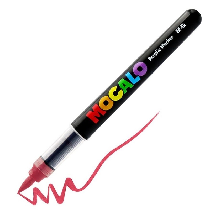 Akrylová fixa M&G Mocalo štětcová, Cacao Brown 216