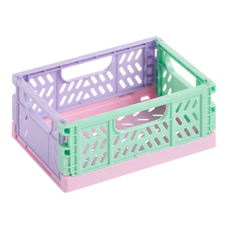 Skládací přepravka APLI Click, fialovo zelená