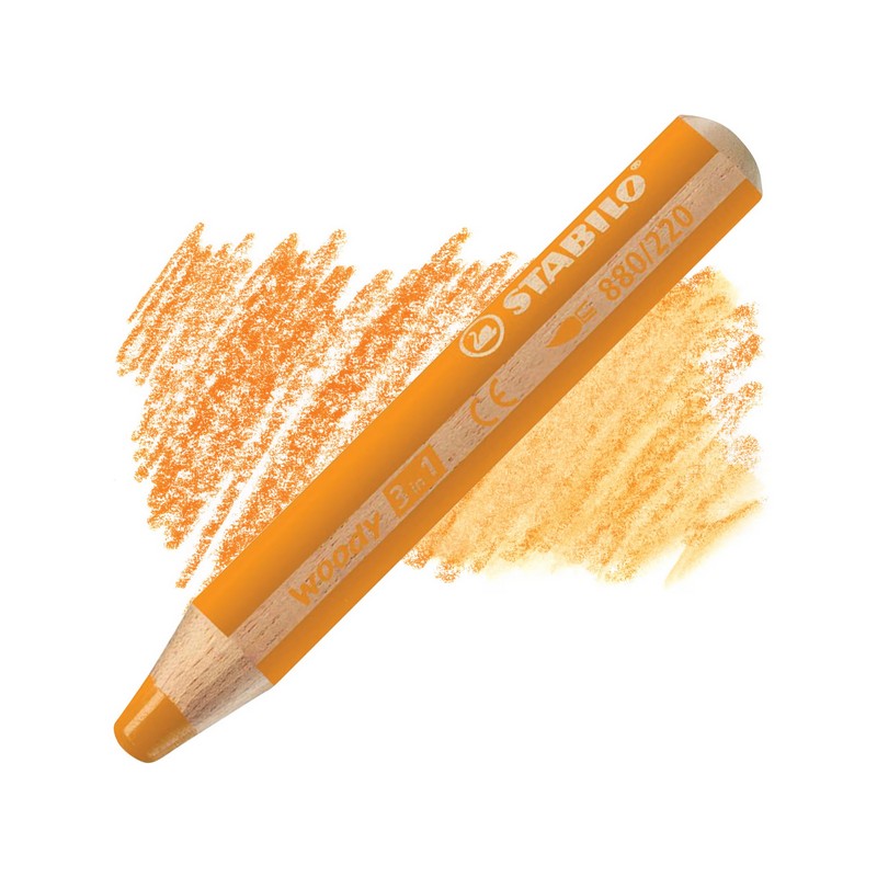 Multifunkční pastelka STABILO woody 3v1, oranžová